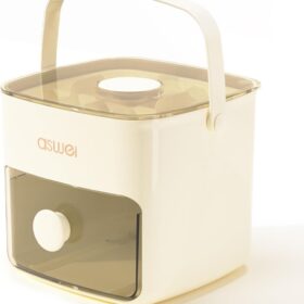 Double-Lid Ice Maker Kit: Leakproof Tray & Insulated Storage Bin