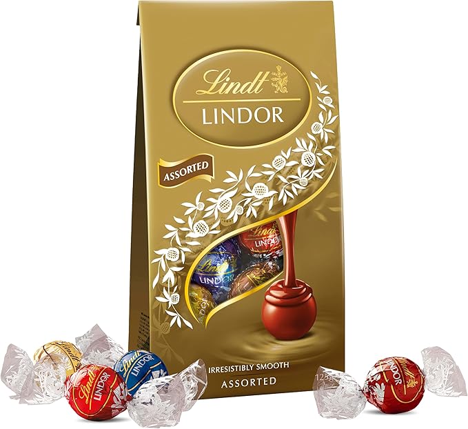 812XU8Fx2IL._AC_SX679_ Lindt Lindor Chocolate Truffles, Assorted Flavors, 21.2 oz - Image 1