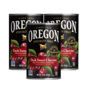 Oregon Specialty Fruit, Dark Sweet Cherries, Pitted, All-Natural,15 Ounce (Pack of 3)