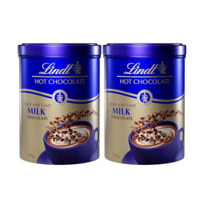 Lindt Hot Chocolate Milk Flakes Tin 210g (Pack of 2)