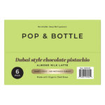 Pop & Bottle Organic Dubai Chocolate Almond Milk Latte, 11 fl oz, 6-count - Image 4