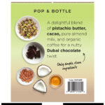 Pop & Bottle Organic Dubai Chocolate Almond Milk Latte, 11 fl oz, 6-count - Image 2