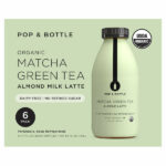Pop & Bottle Matcha Green Tea Almond Milk Latte, 11 oz, 6-count