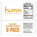 Humm Organic Mango Passion Kombucha, 12 fl oz, 8-count - Image 2