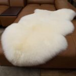 Genuine Sheepskin Area Rug Wool Rug Fur Carpet Fluffy Shaggy Fur Rug for Living Room Kids Bedroom Real Sheepskin Throw Lambskin Rugs Sofa Chair Seat Covers - Image 3