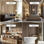 Wholesale Custom Modern Interior Decoration Soundproof MDF Felt Sound Absorbing Wood Panel Wall Panel for Hotel NRC 90% - Image 3