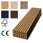 Wholesale Custom Modern Interior Decoration Soundproof MDF Felt Sound Absorbing Wood Panel Wall Panel for Hotel NRC 90% - Image 6