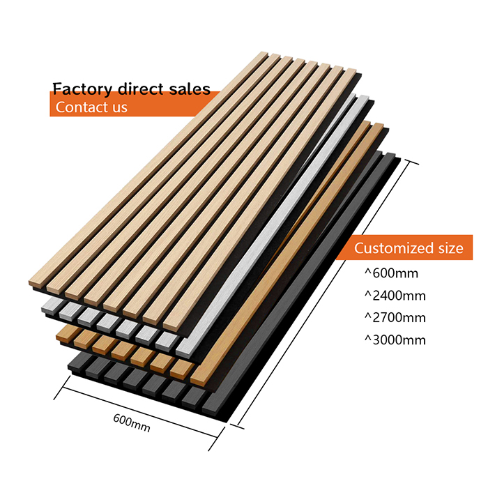 888 Wholesale Custom Modern Interior Decoration Soundproof MDF Felt Sound Absorbing Wood Panel Wall Panel for Hotel NRC 90% - Image 1