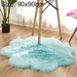 90cm Imitation Wool Carpet – Light Blue, Multi-Purpose Mat - Image 13